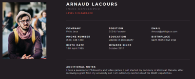 Arnaud Lacours' WARE Developer Profile